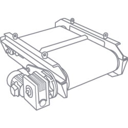 Separatore magnetico a nastro